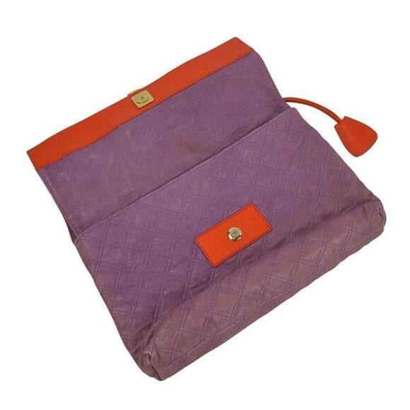 Marc Jacobs Quilted Double Flap Foldover Clutch - Picture 6 of 8